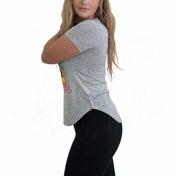 Licensed Disney Mickey Mouse "Flower power" slim fit soft T-shirt, S,M,L,XL - Picture 4 of 5